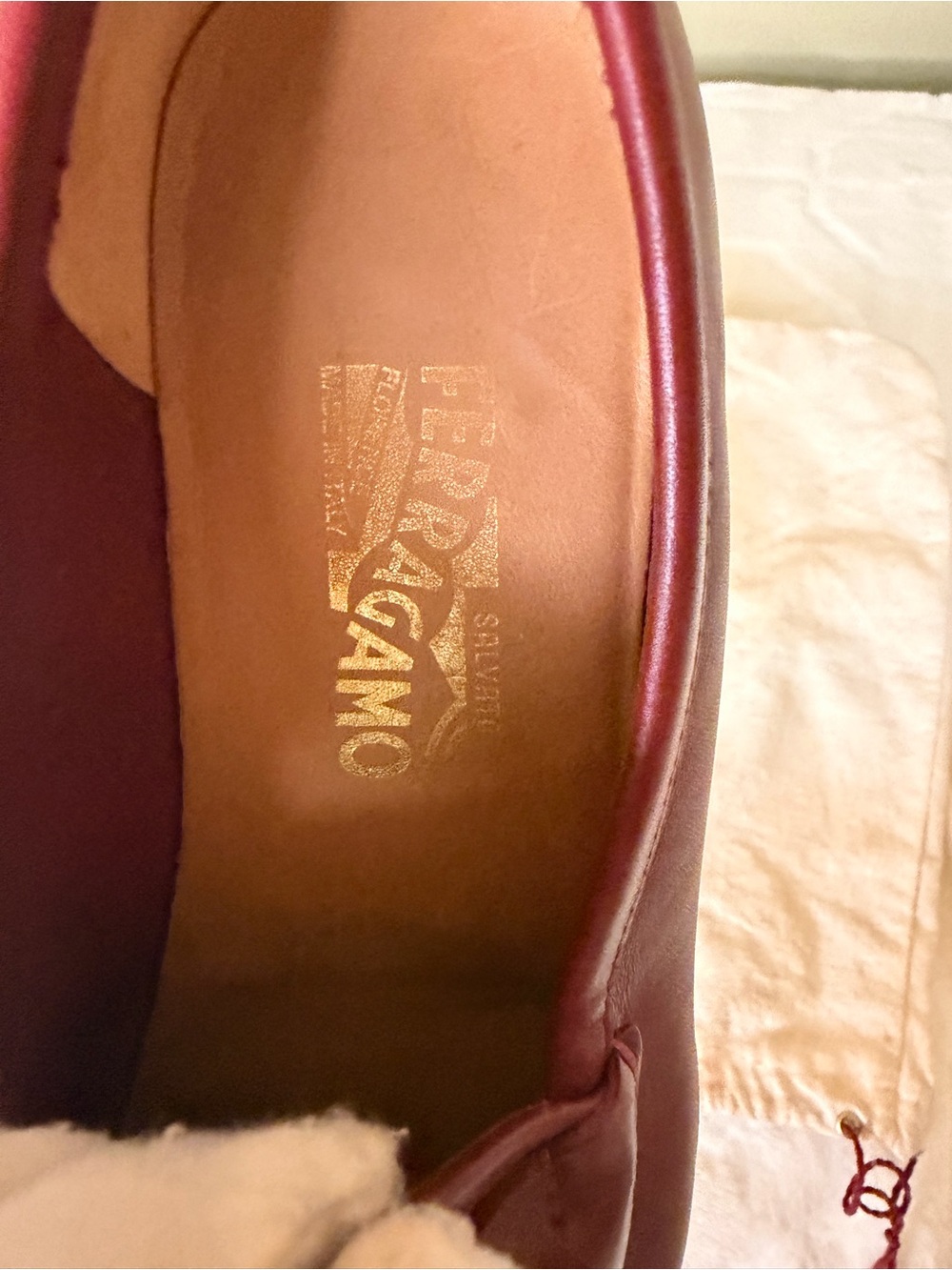 Salvatore Ferragamo Wine Leather Horsebit Loafers - Picture 5 of 16
